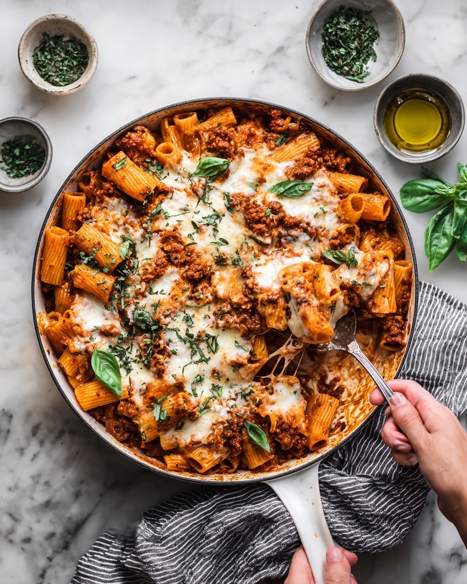 Ground Beef Zucchini Pasta Casserole Recipe