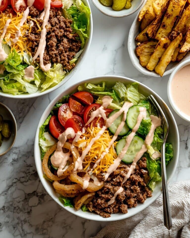 Easy Big Mac Burger Bowls Recipe