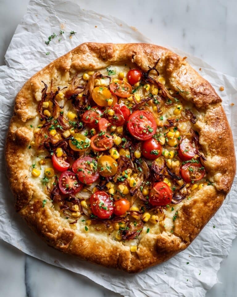 Tomato and Corn Galette with Buffalo Mozzarella Recipe