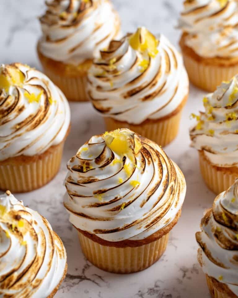 Lemon Meringue Cupcakes with Pie Crumb Bottoms Recipe