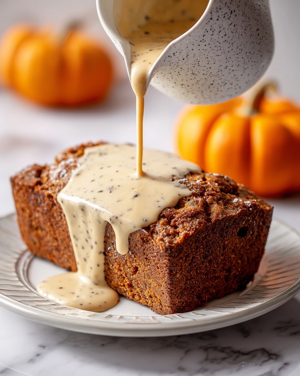 Brown Butter Pumpkin Bread with Maple Glaze Recipe