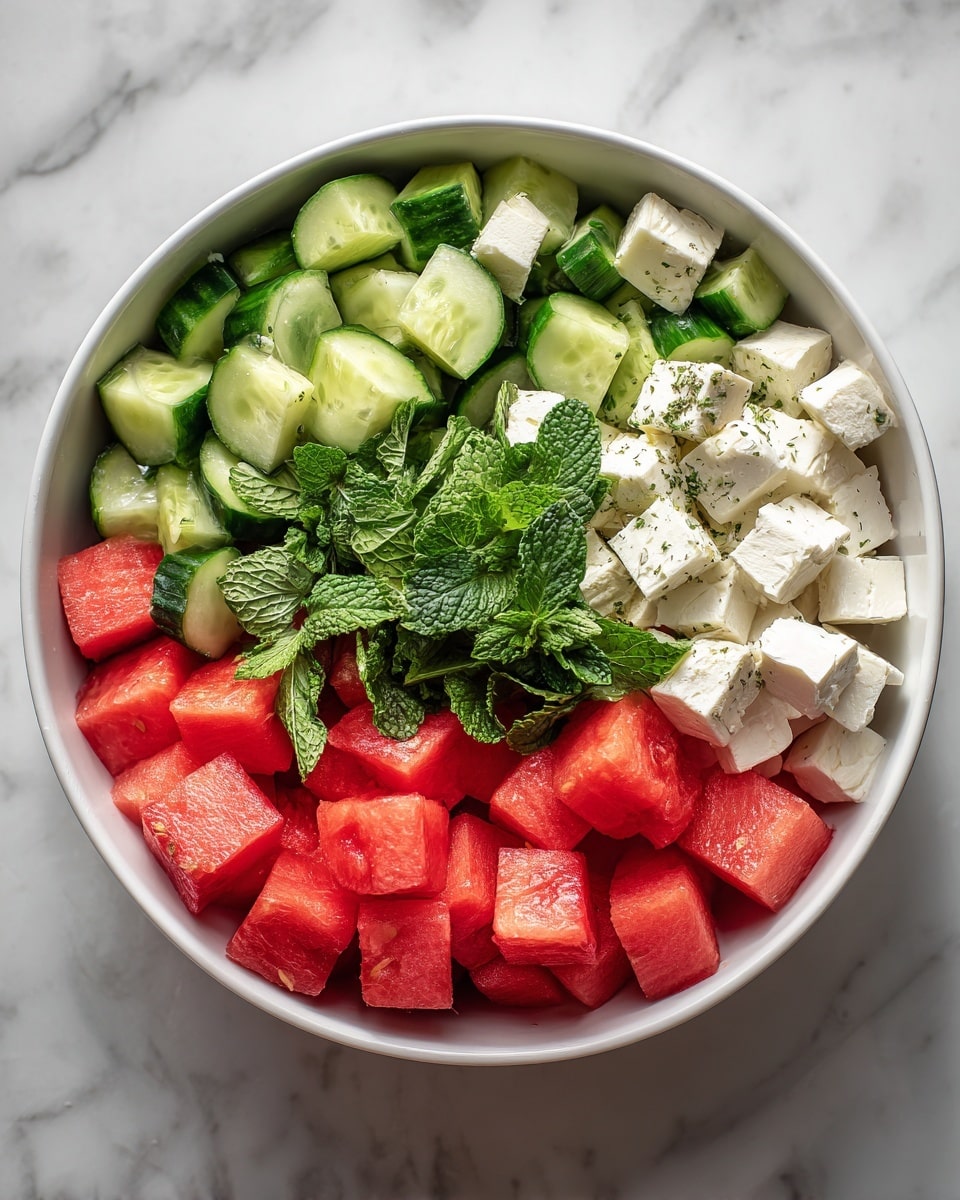 Greek Watermelon Feta Salad Recipe - Recipe Image