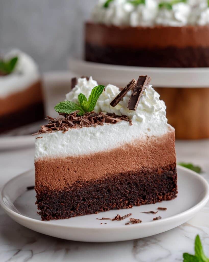 Mint Chocolate Mousse Cake Recipe