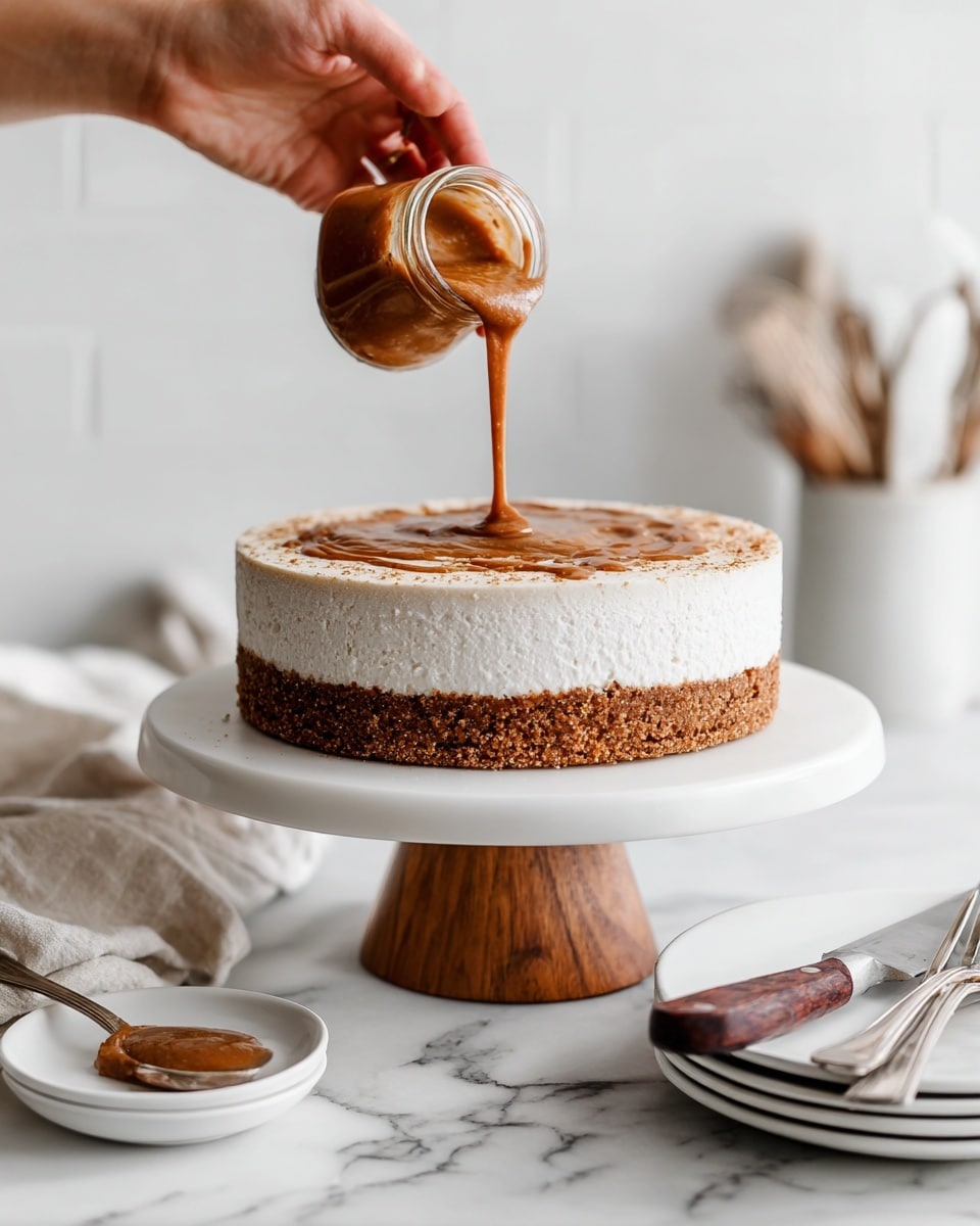 Vegan Caramel Cheesecake Recipe - Recipe Image
