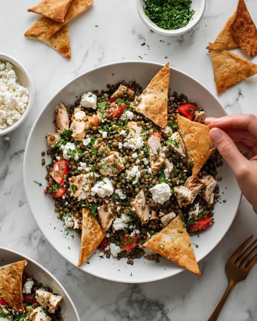 Bruschetta Chicken Lentil Salad Recipe