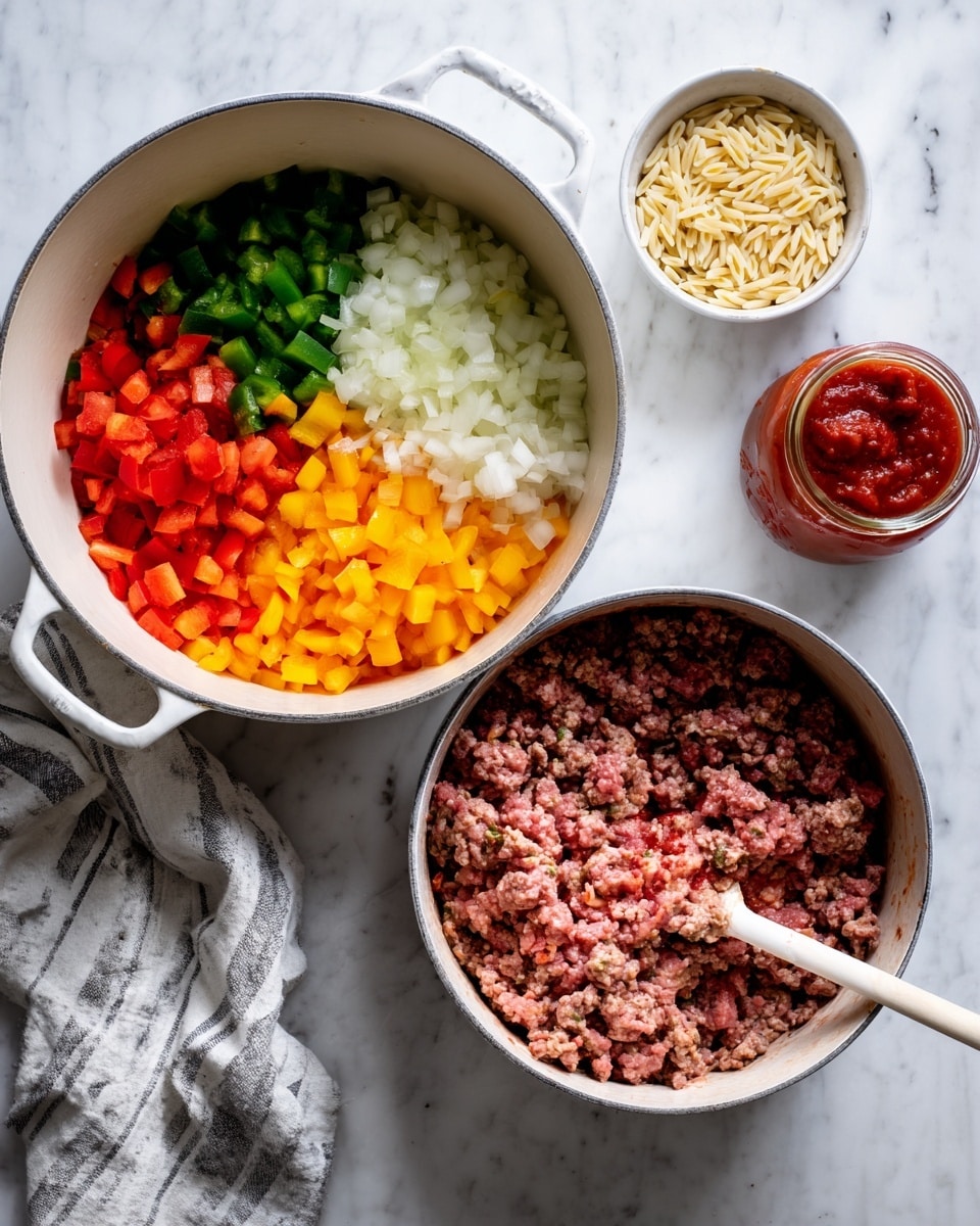 Stuffed Pepper Orzo Soup Recipe - Recipe Image
