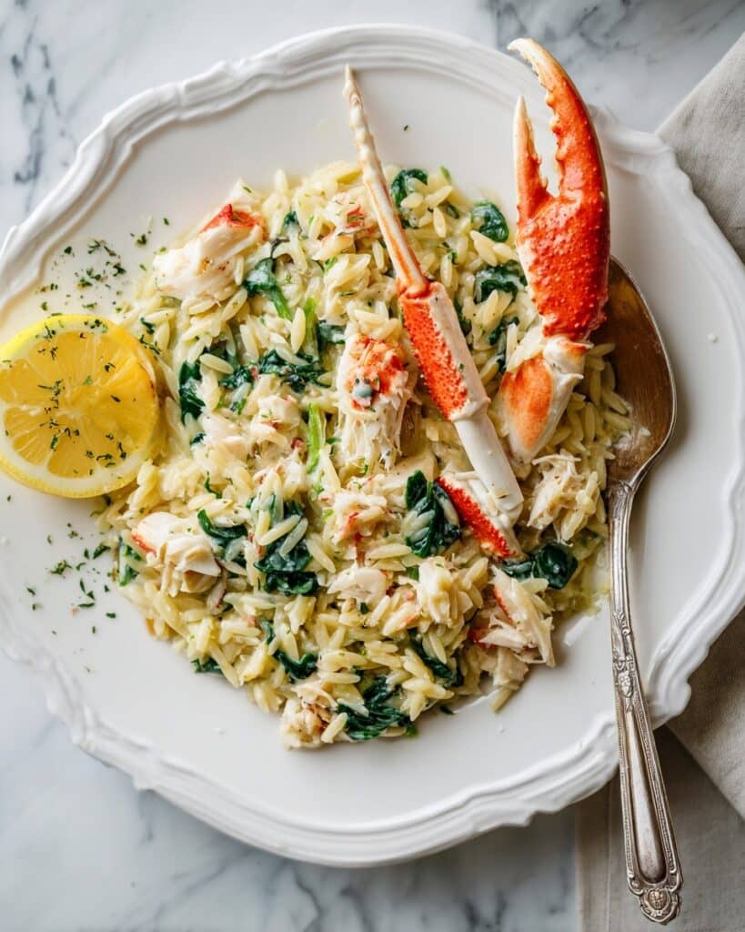 Creamy Boursin Crab Orzo Recipe