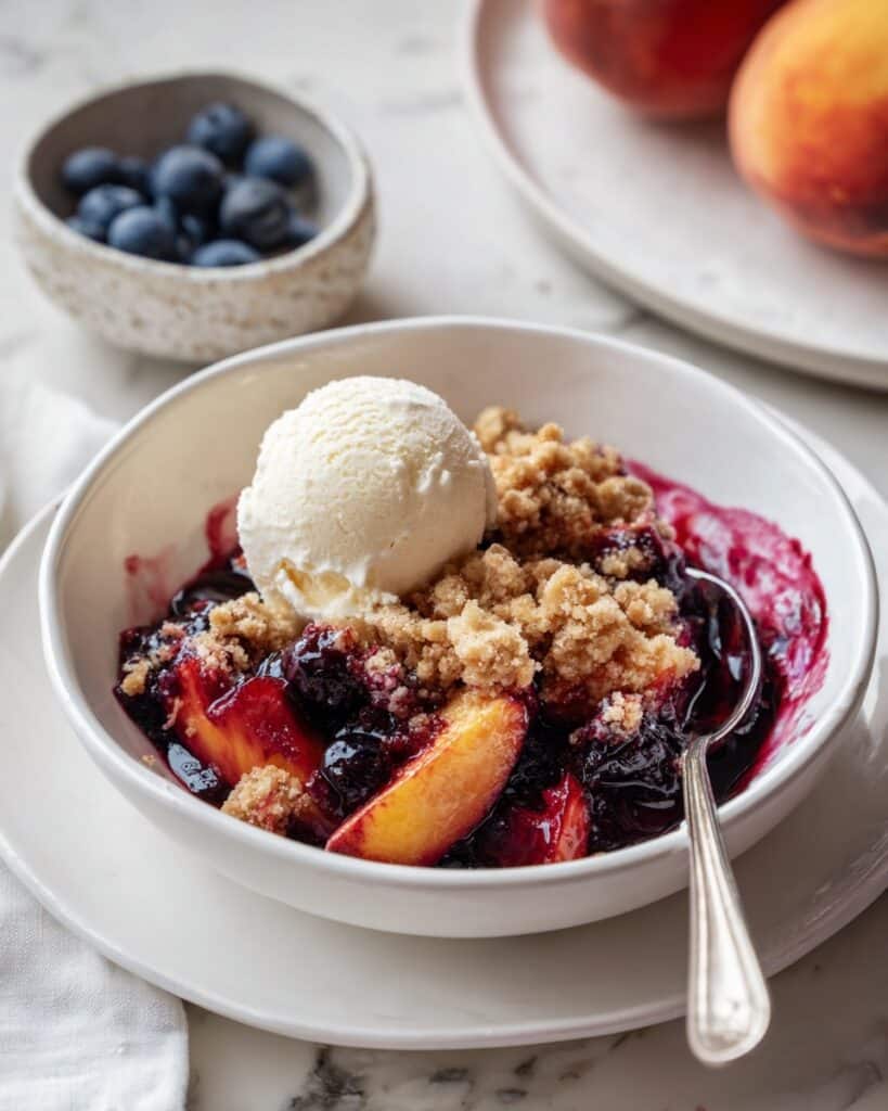 Peach Blueberry Cobbler Recipe