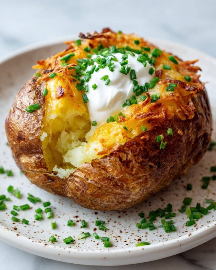 Parmesan Crusted Baked Potatoes Recipe