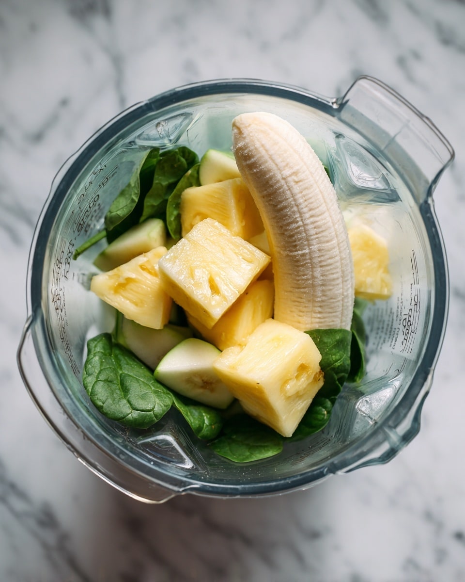 Apple Spinach Pineapple Smoothie Recipe - Recipe Image