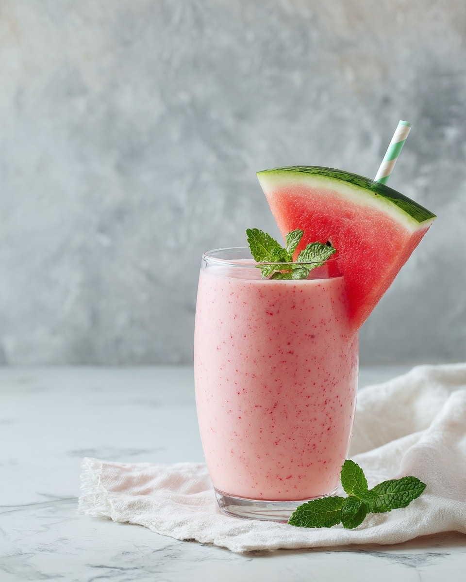 Watermelon Strawberry Smoothie Recipe