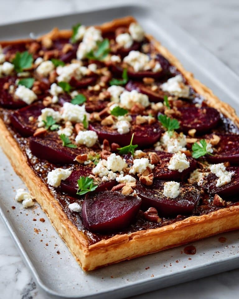 5-Ingredient Beetroot And Feta Tart Recipe