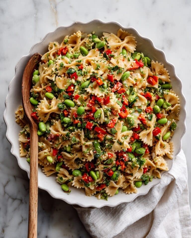Thai Pasta Salad with Edamame and Peanuts Recipe