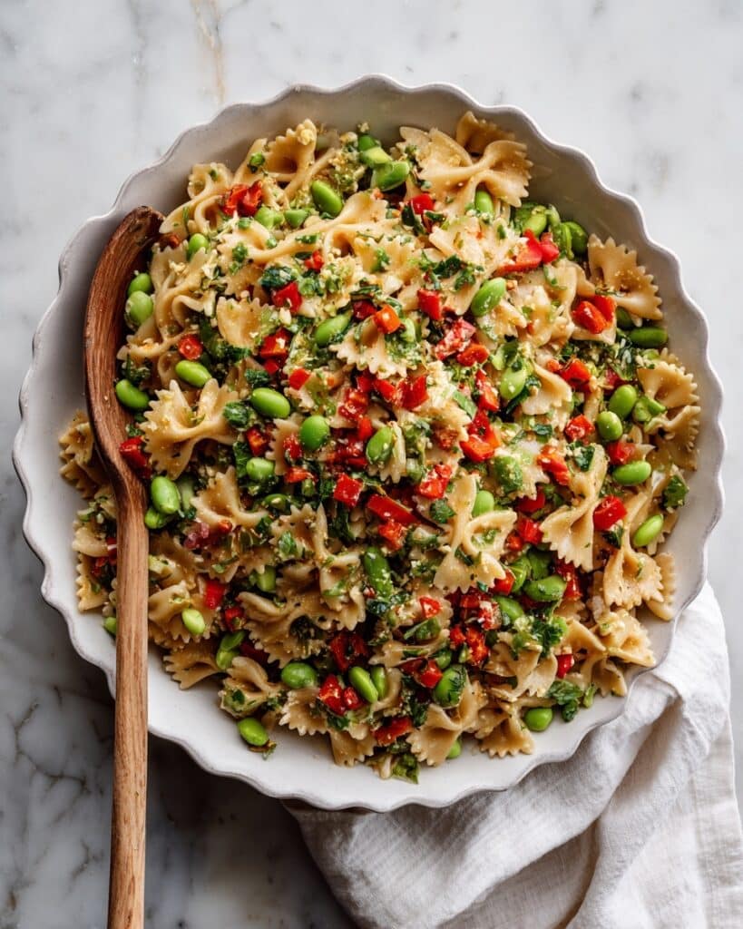 Thai Pasta Salad with Edamame and Peanuts Recipe