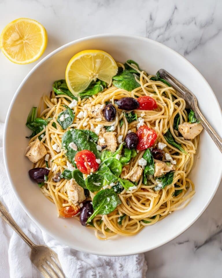 Mediterranean One-Pot Chicken Pasta with Feta and Vegetables Recipe