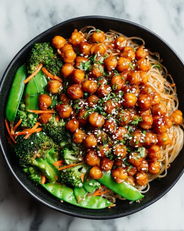 Maple Miso Glazed Chickpeas Recipe