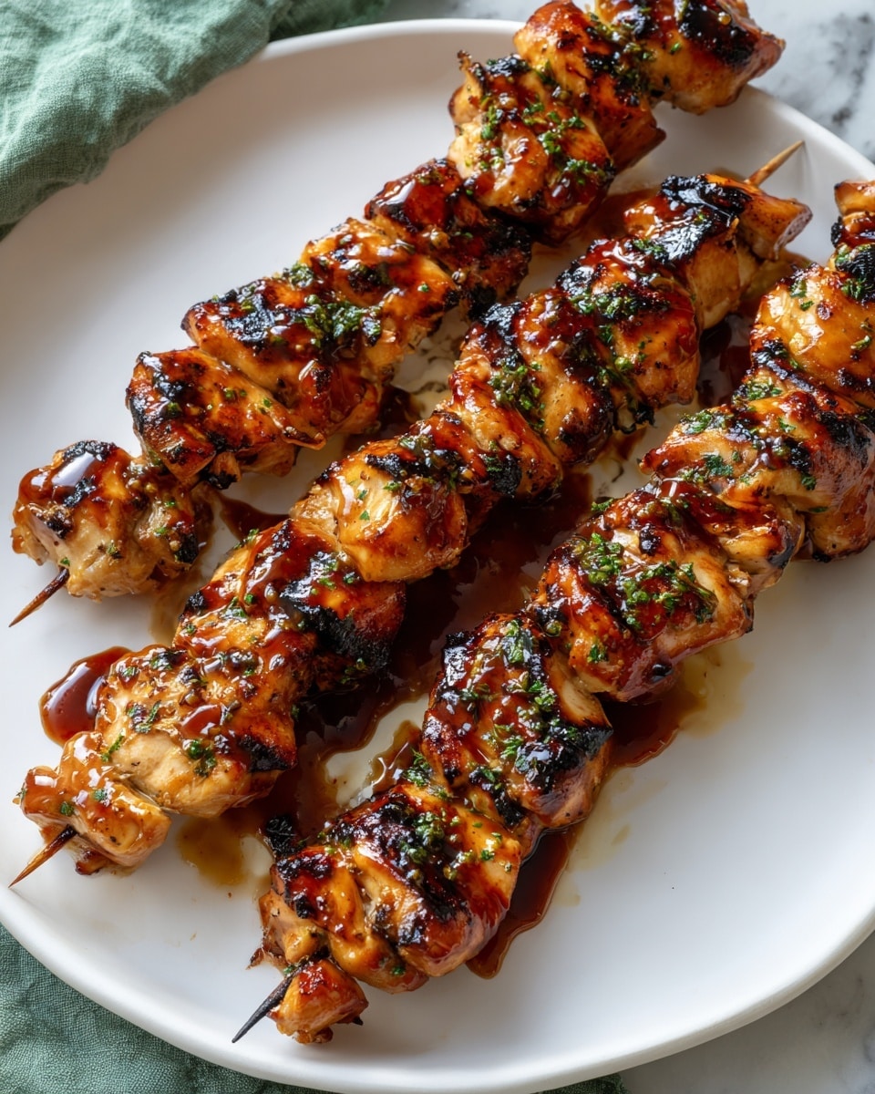 Grilled Chicken Kabobs with Spicy Chipotle BBQ Sauce Recipe