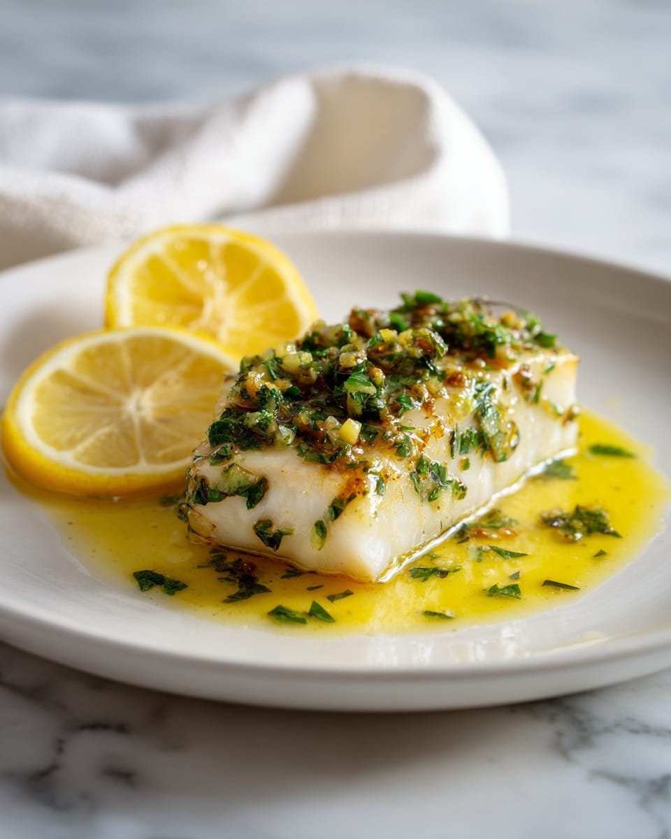 Easy Baked Swordfish with Lemon, Garlic, and Green Onions Recipe