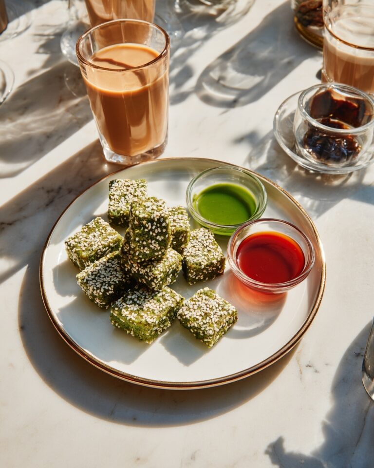 Easy Instant Pot Kothimbir Vadi (Savory Steamed and Pan-Fried Cilantro Cakes) Recipe