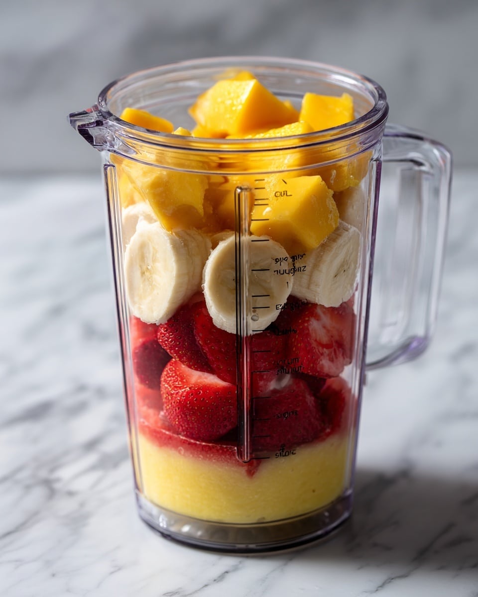 Strawberry Mango Smoothie Recipe - Recipe Image