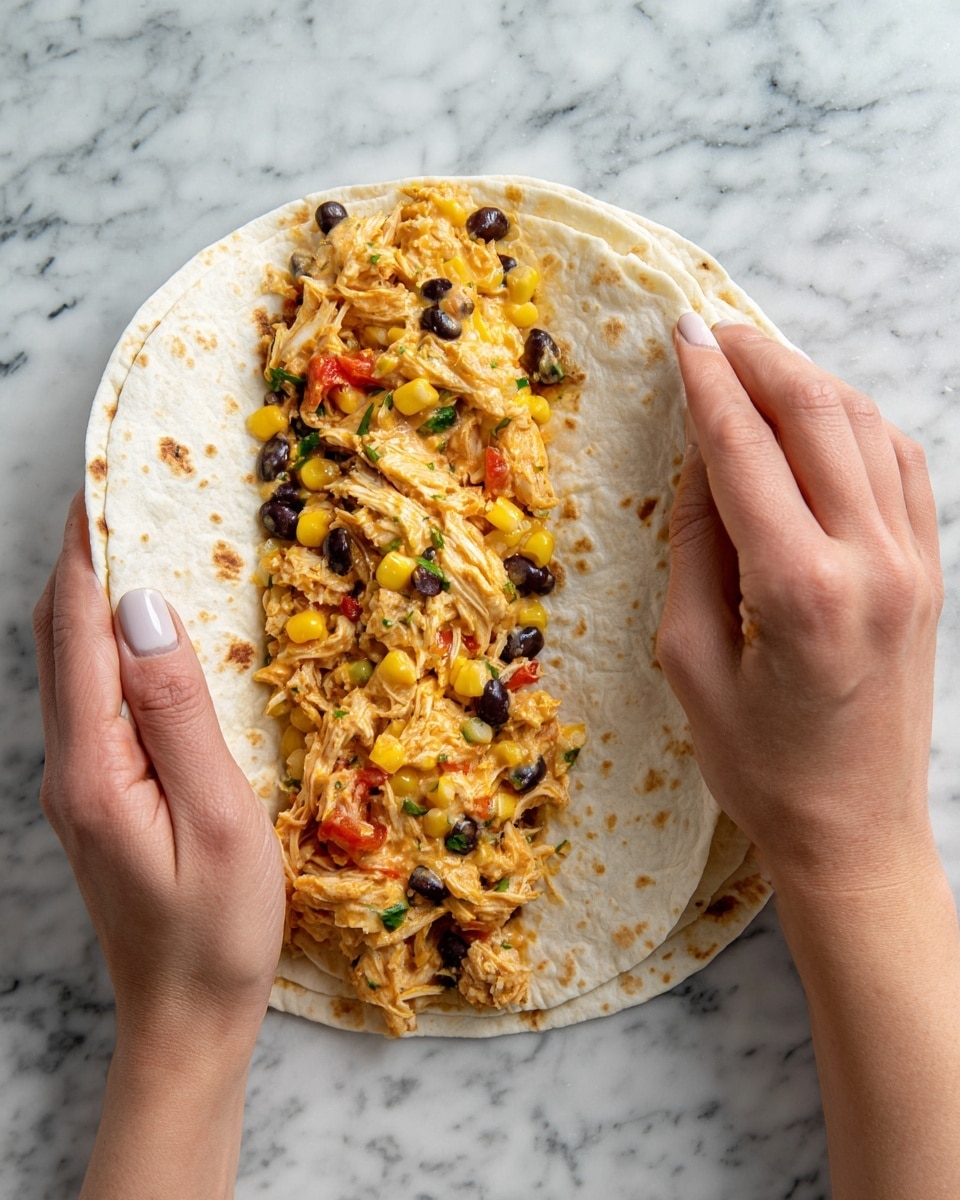 Air Fryer Southwest Chicken Burritos Recipe - Recipe Image