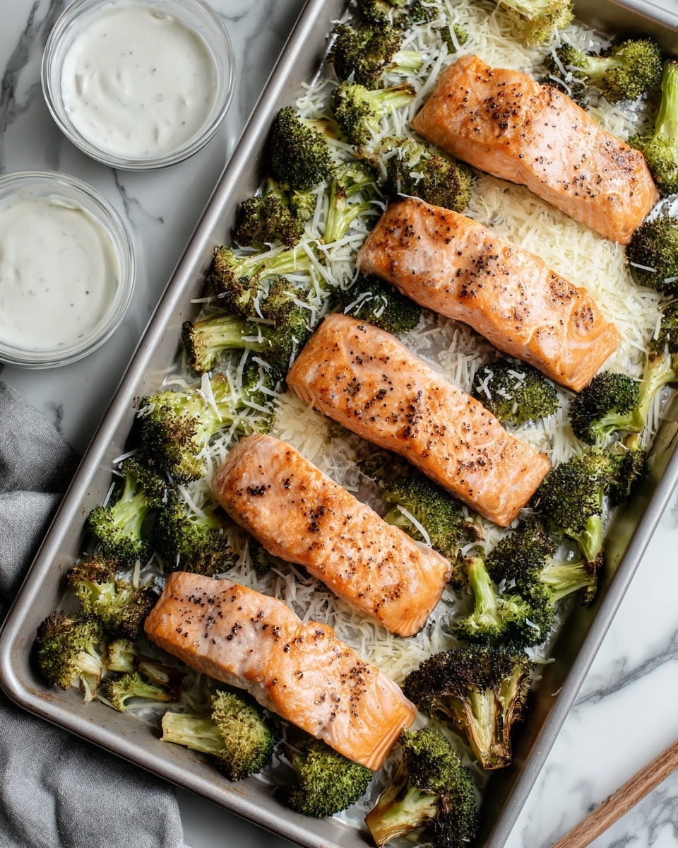 One Pan Baked Caesar Salmon Recipe