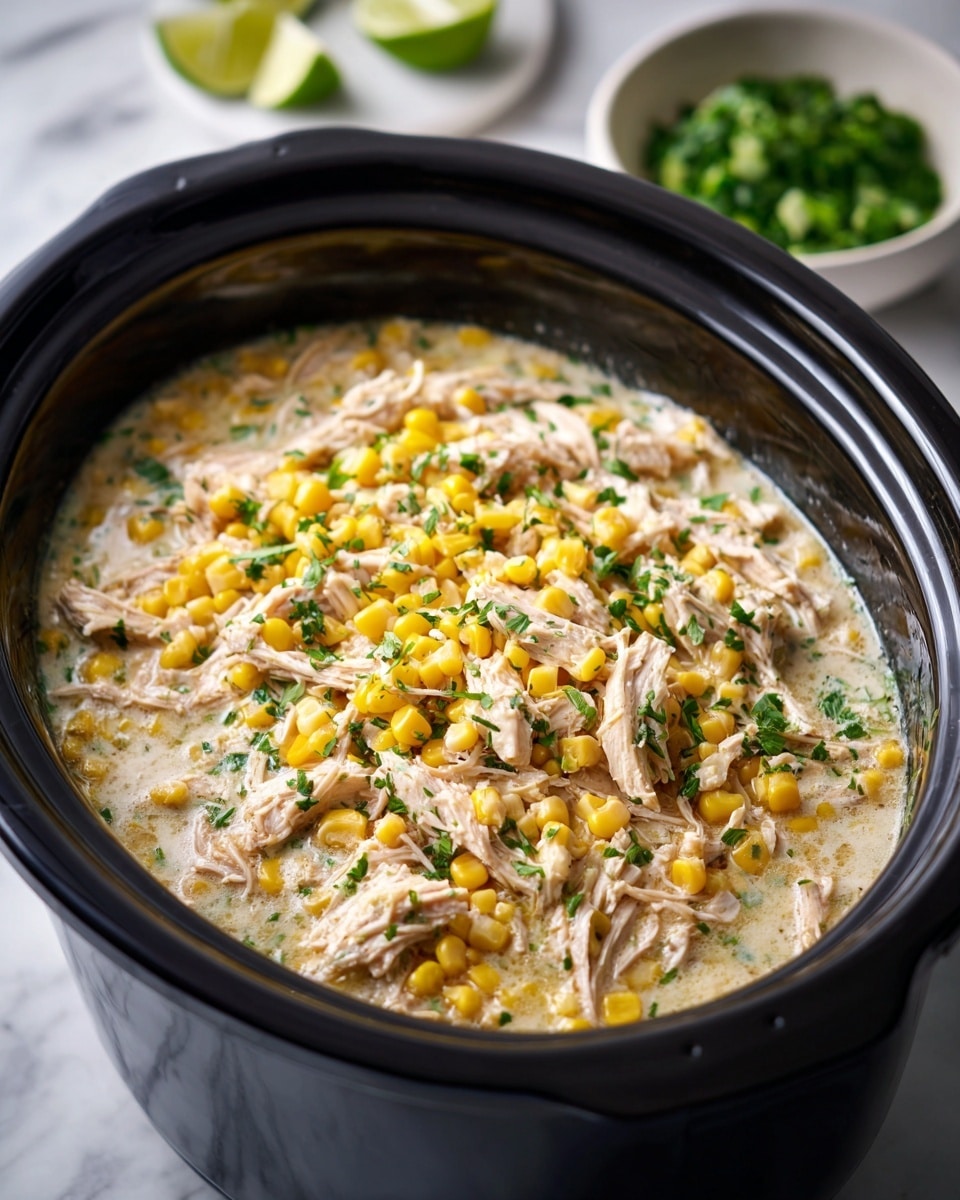 Slow Cooker Street Corn Chicken Recipe - Recipe Image