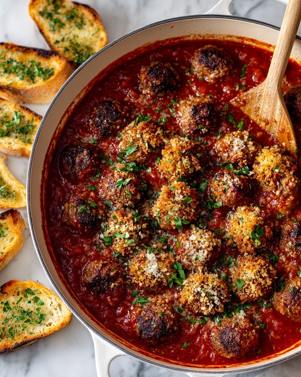 Ricotta Meatballs with Crispy Parmesan Topping Recipe