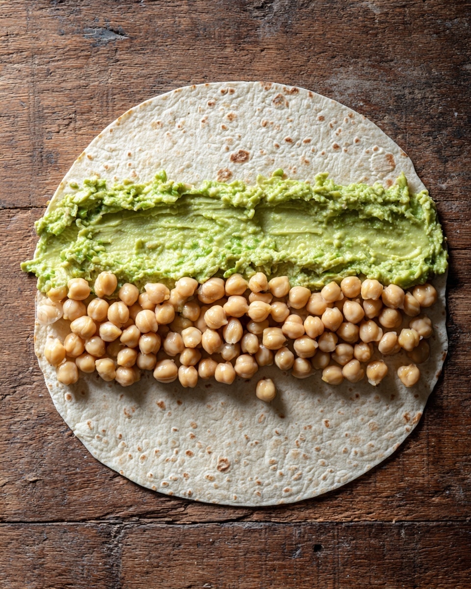 Pesto Chickpea Avocado Wrap Recipe - Recipe Image