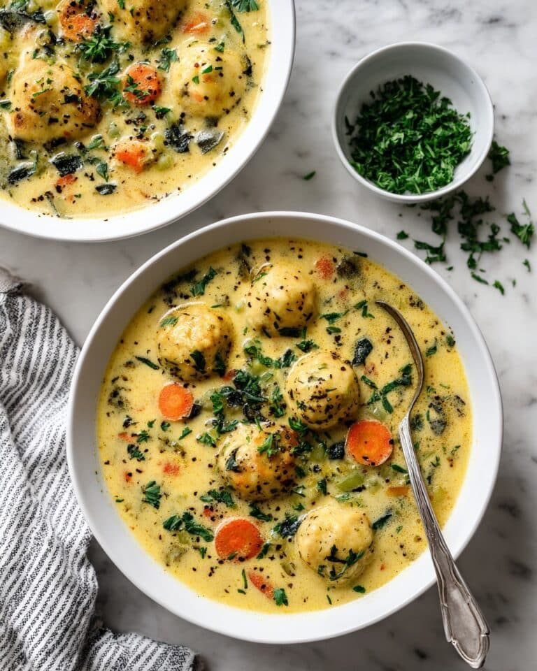 Creamy Chicken Meatball Soup Recipe