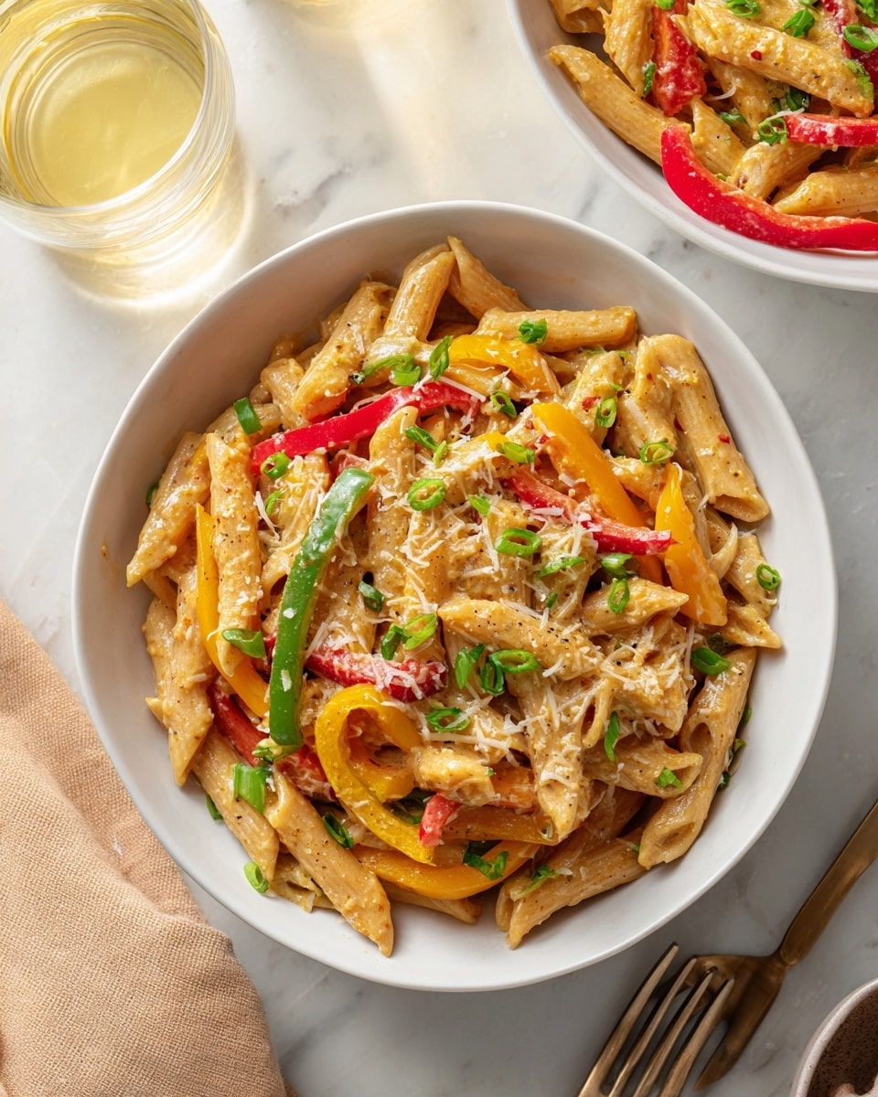 One-Pot Rasta Pasta with Chicken and Vegetables Recipe