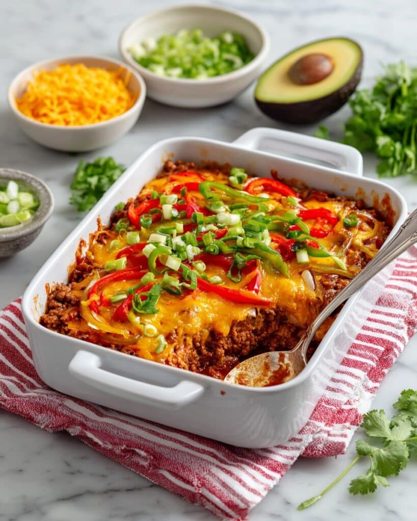 Mexican Chicken Fajita Casserole Recipe