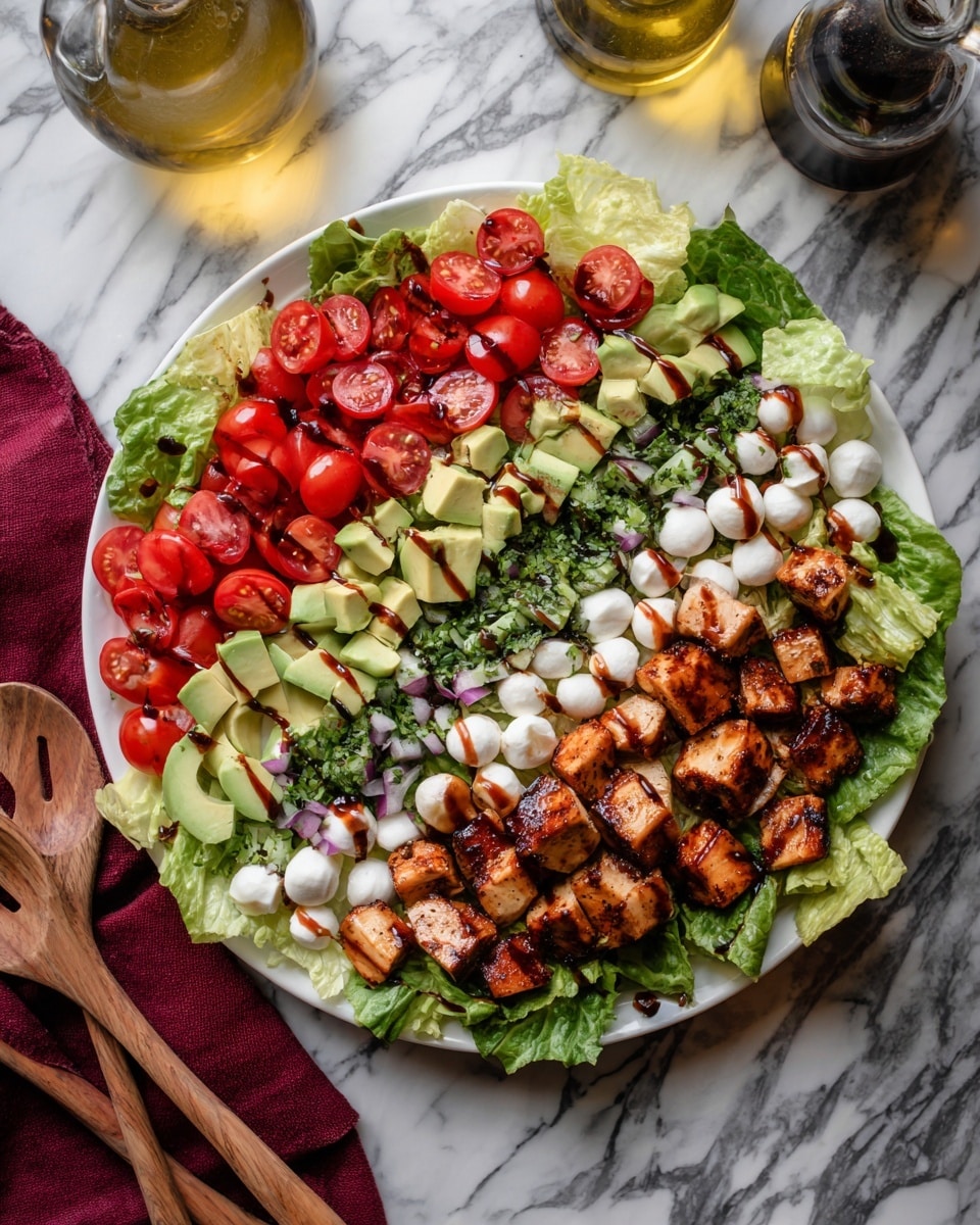 Grilled Chicken Caprese Salad with Balsamic Vinaigrette Recipe