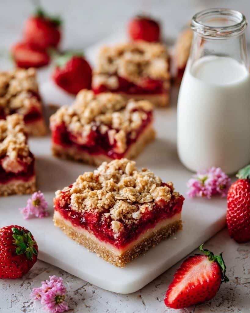 Strawberry Oatmeal Breakfast Bars Recipe