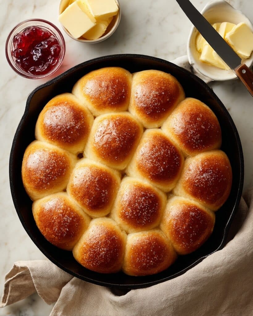Skillet Dinner Rolls Recipe