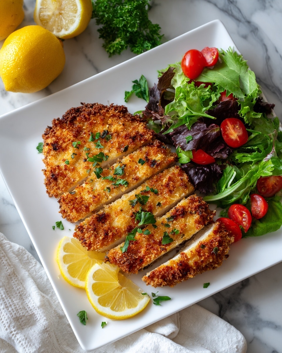 Crispy Lemon Chicken Schnitzel Recipe