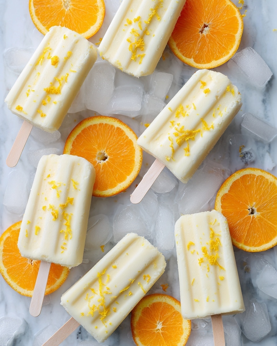 Vegan Orange Creamsicle Popsicles Recipe