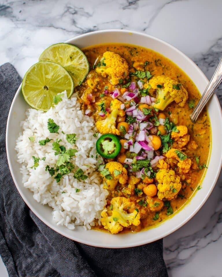 Cauliflower and Chickpea Coconut Curry Recipe