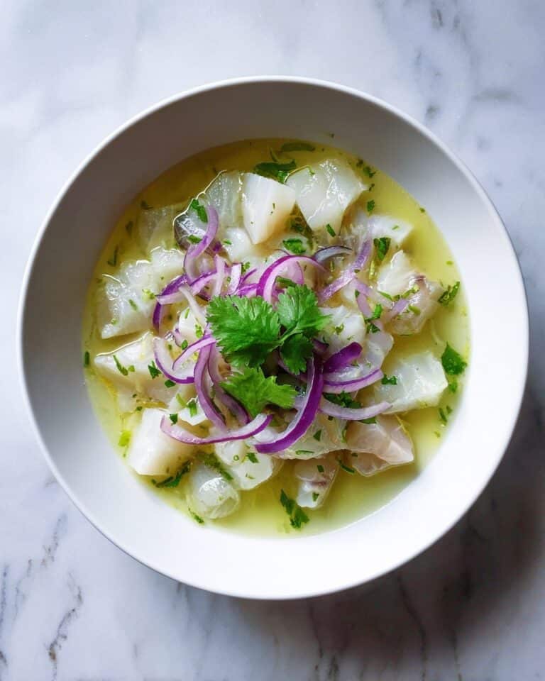 Fresh Fish Ceviche with Lime, Ginger, and Jalapeño Recipe
