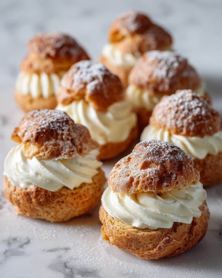 Cream Puffs with Vanilla Whipped Cream Recipe