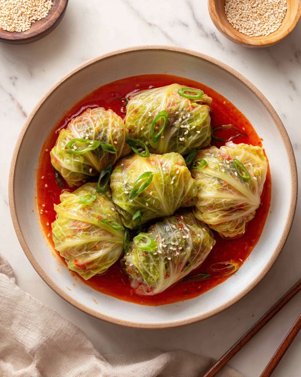 Chicken and Napa Cabbage Rolls with Shiitake Mushrooms and Asian-Inspired Dipping Sauce Recipe