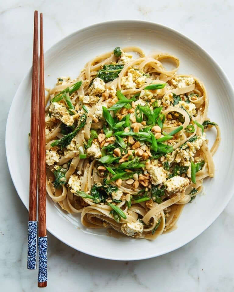 Creamy Vegan Peanut Noodles Recipe
