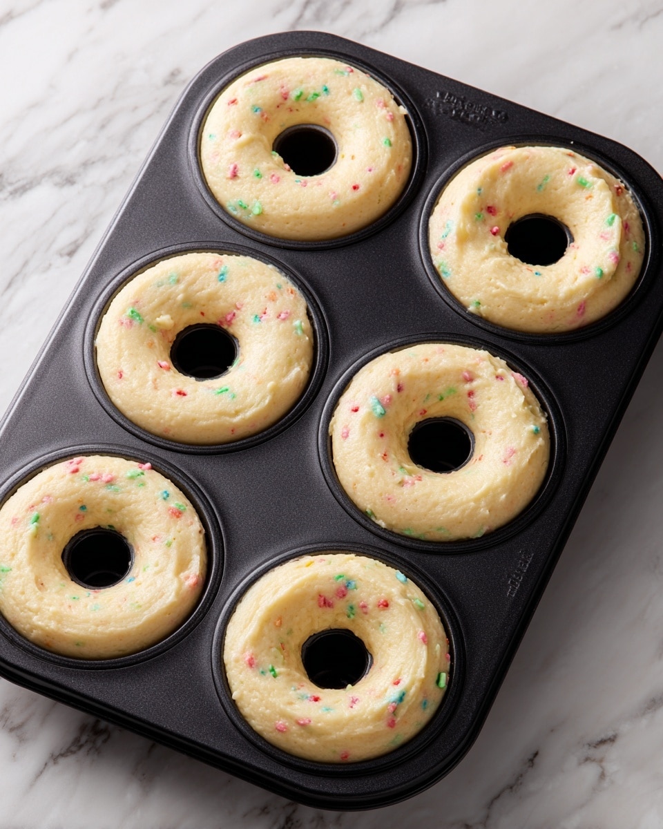 Baked Donuts with Sprinkles and Chocolate Glaze Recipe - Recipe Image