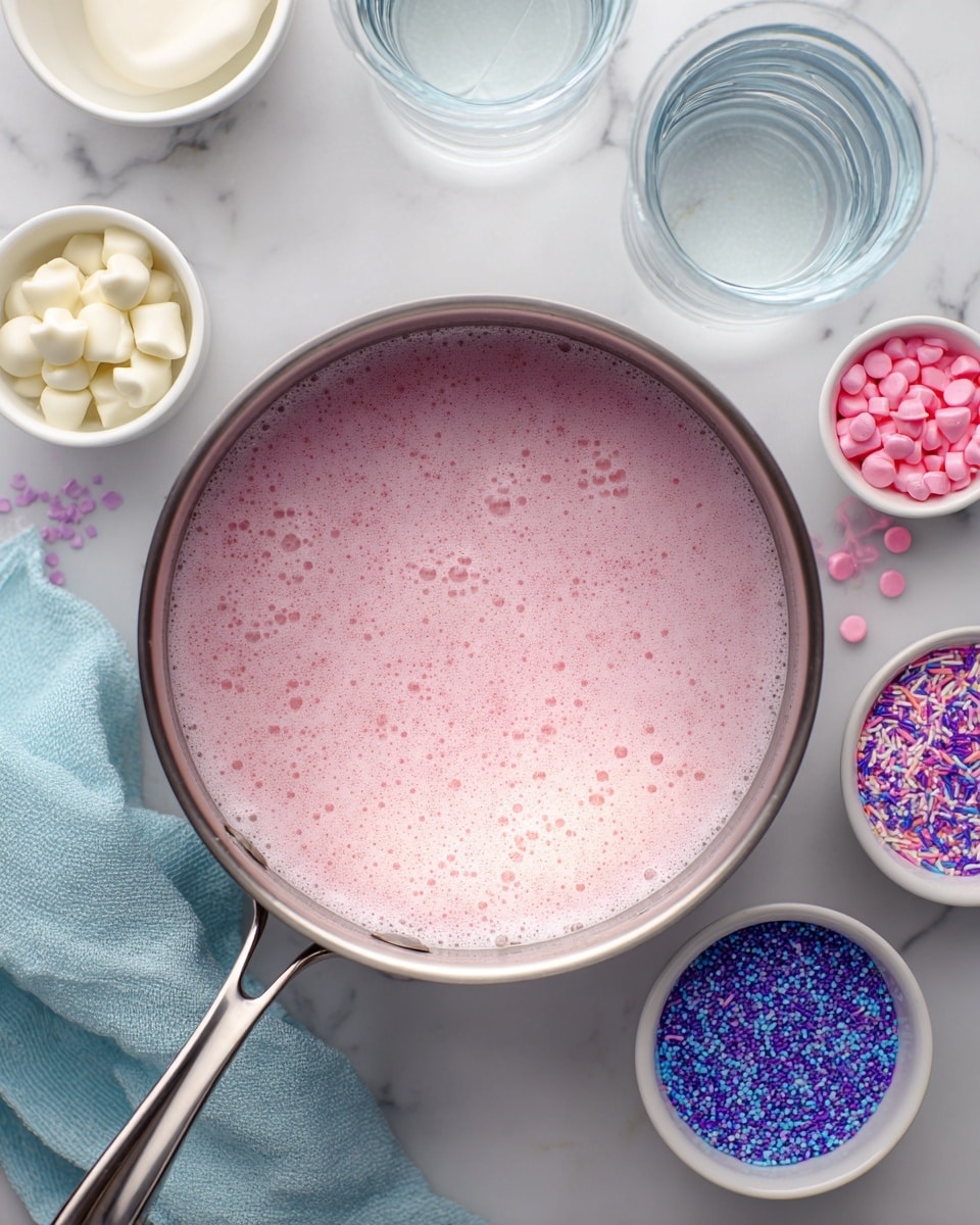 Unicorn Hot Chocolate Recipe - Recipe Image
