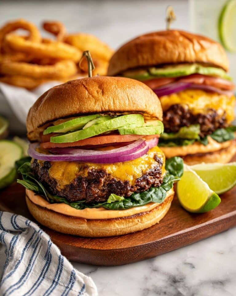 Chipotle Burger with Lime Honey Sauce Recipe