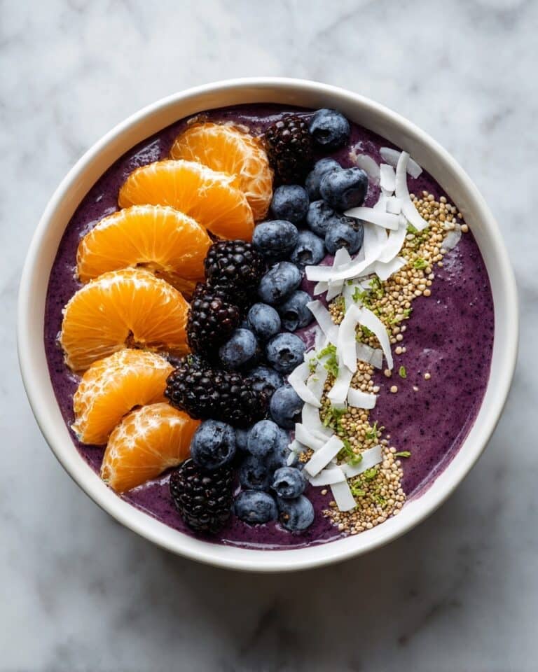 Creamy Acai Bowl with Fresh Fruit and Toppings Recipe