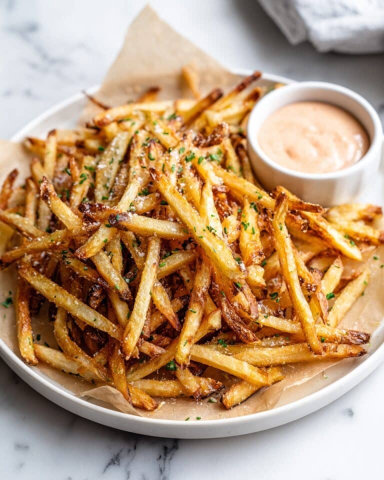 Air Fryer Garlic Parmesan French Fries Recipe