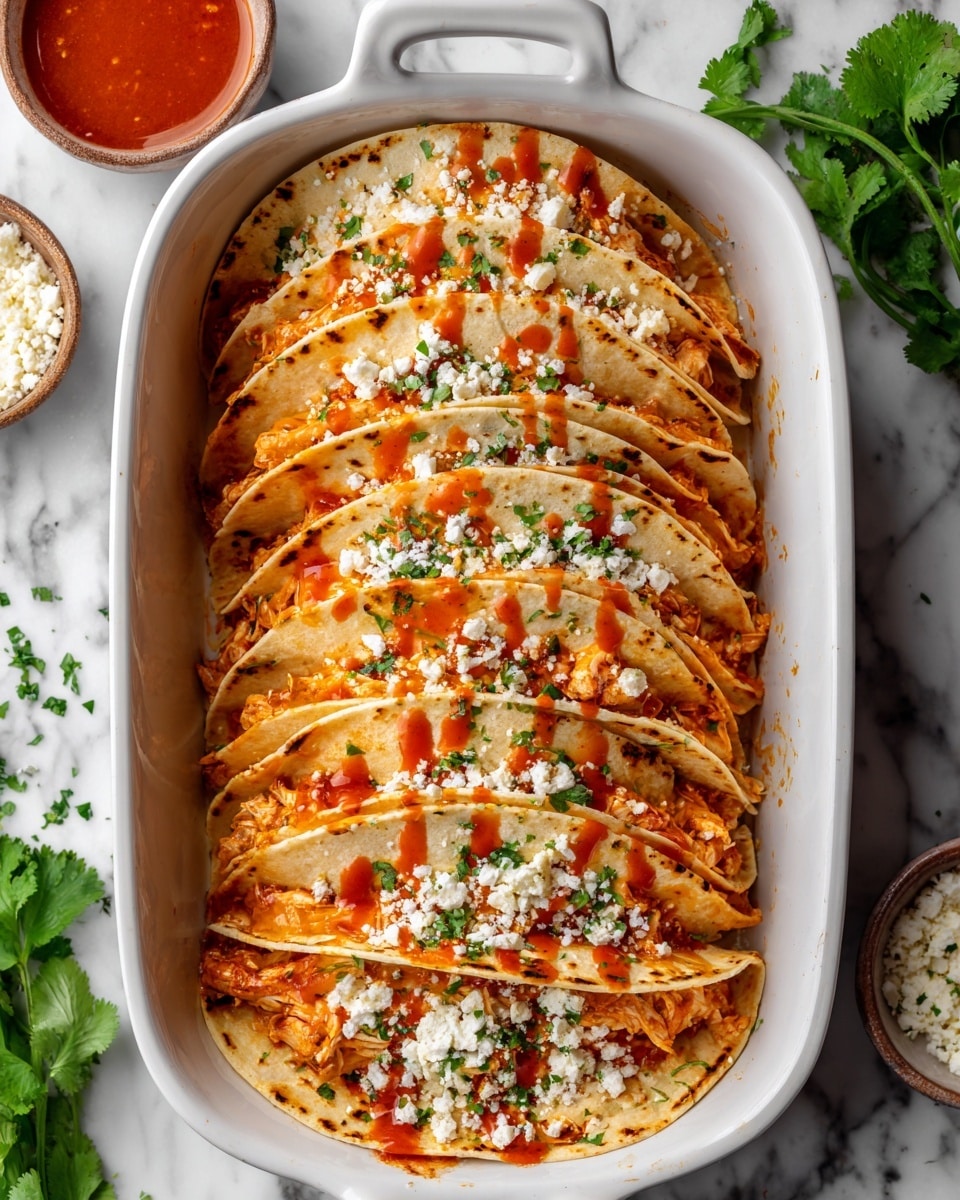 Baked Buffalo Chicken Tacos Recipe