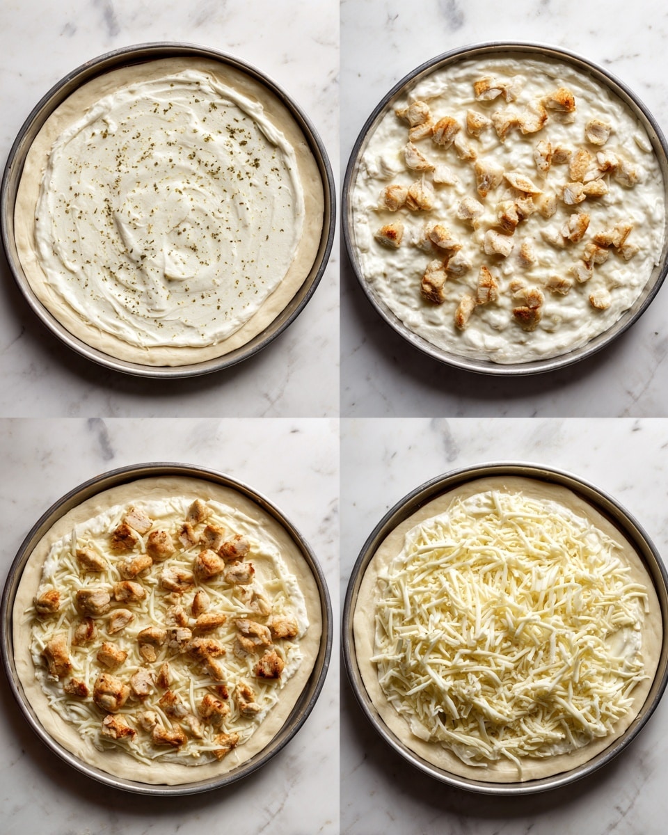 Chicken Alfredo Pizza Recipe - Recipe Image