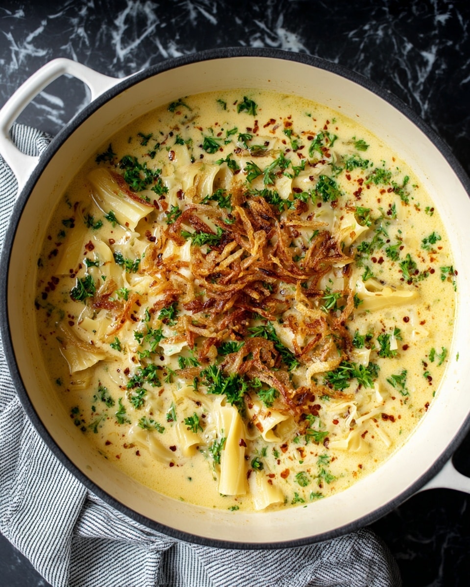 French Onion Skillet Lasagna Recipe